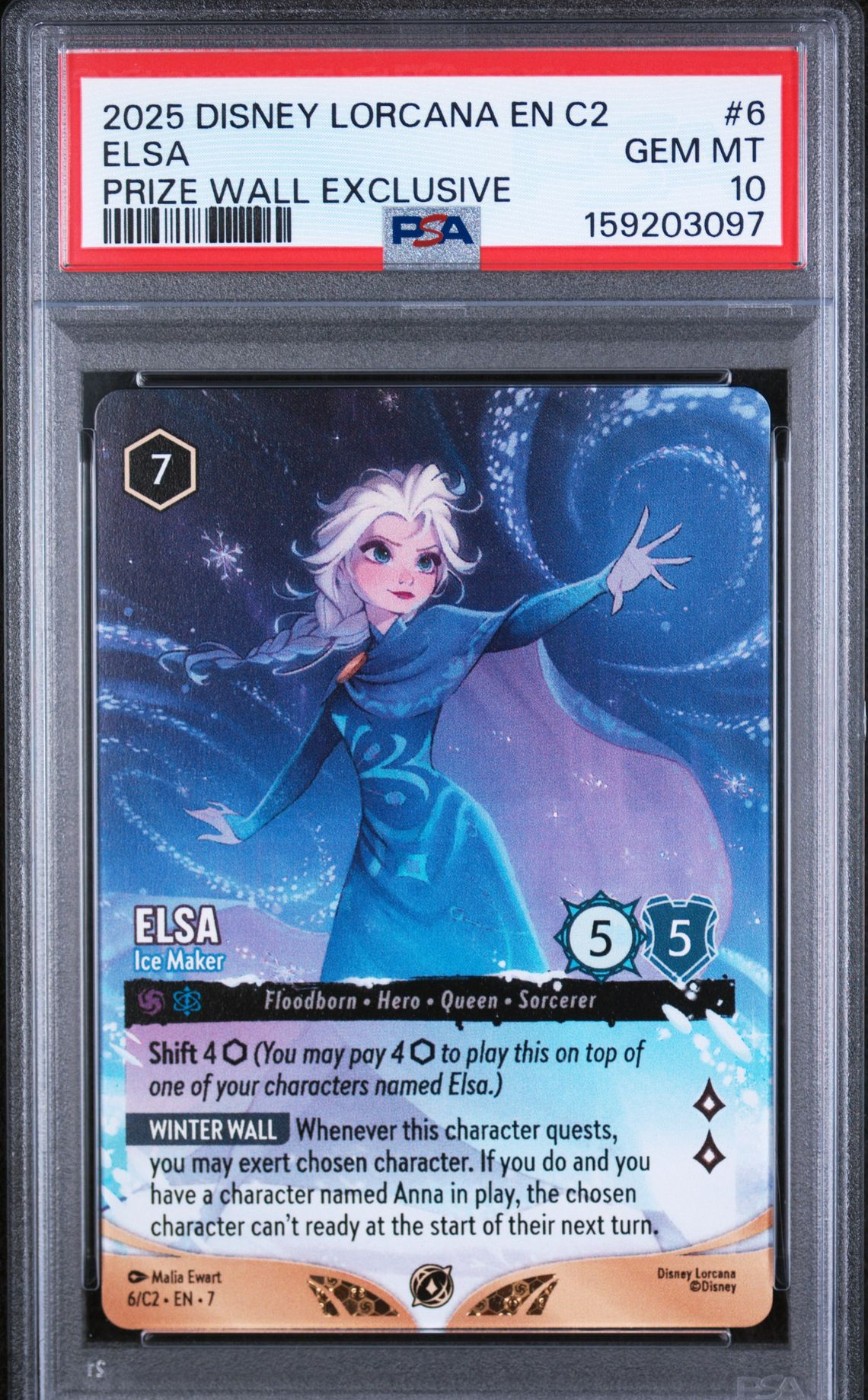 2025 DISNEY LORCANA EN C2-LORCANA CHALLENGE PROMO 6 ELSA - ICE MAKER PRIZE WALL EXCLUSIVE