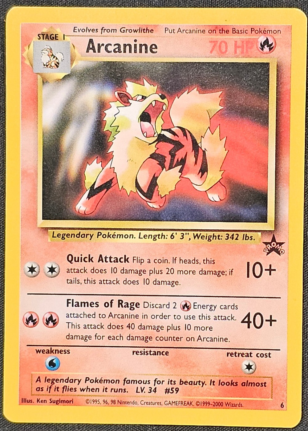 Arcanine · Wizards Black Star Promos · 6